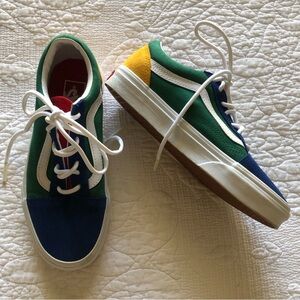 Boys Vans Multi Color Old School Size 5.5